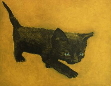 Print of Cats Paintings by Holly Winters
