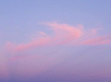 Pink Cloud in Evening Sky thumb