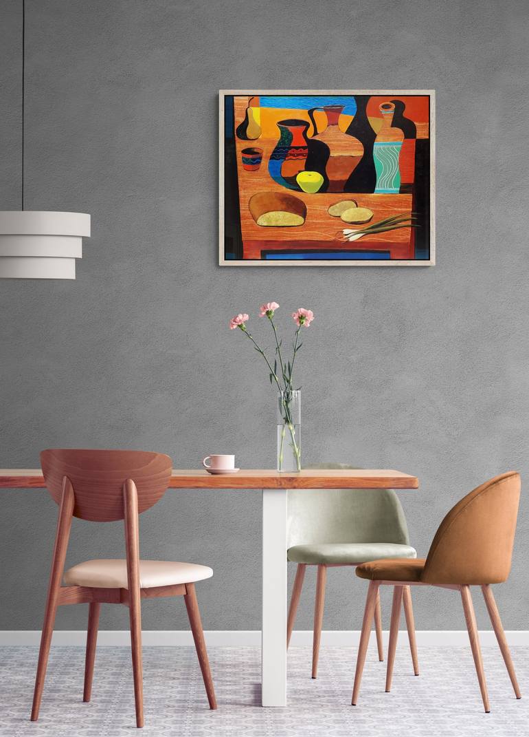 Original Abstract Still Life Painting by Vadim Vaskovsky