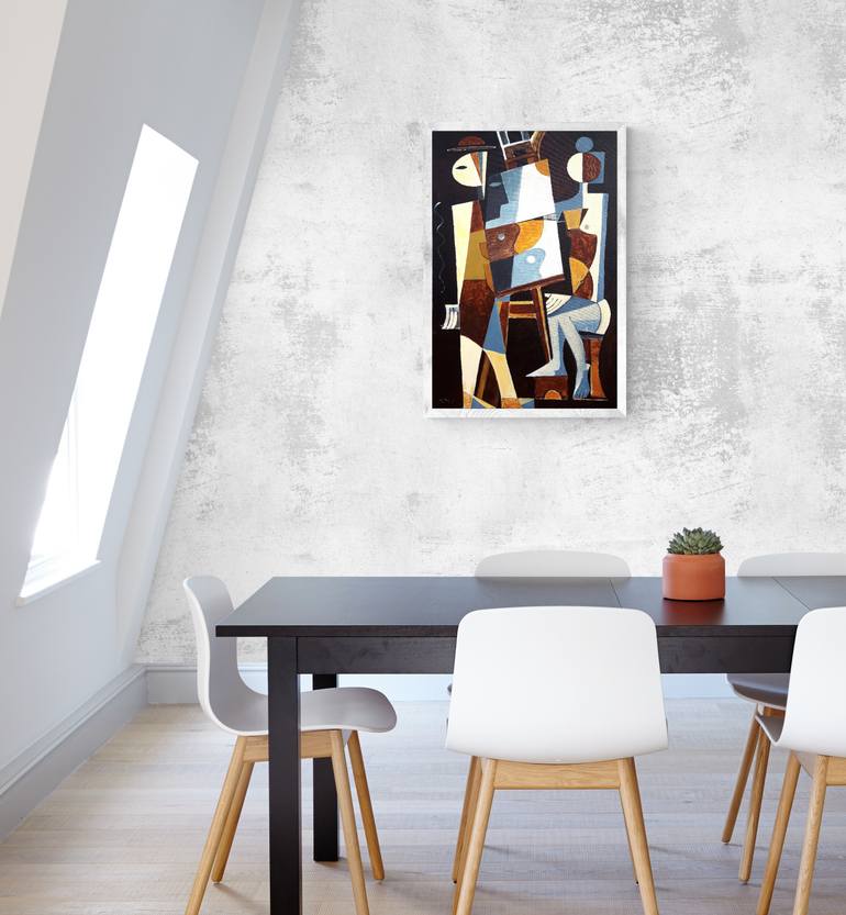 Original Cubism Abstract Painting by Vadim Vaskovsky