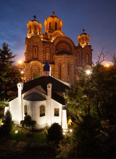 TWO CHURCHES IN BELGRADE - Limited Edition 4/9 (3 sold ) thumb