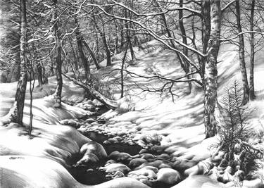 Print of Realism Landscape Drawings by Katarzyna Kmiecik