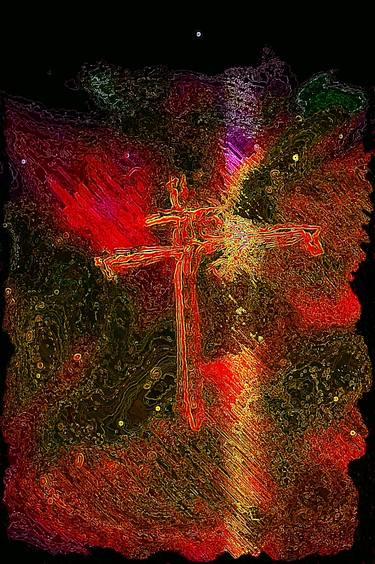 Print of Expressionism Religious Mixed Media by Gustavo Moller