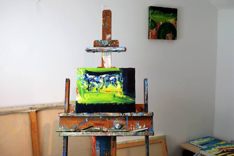 Original Abstract Expressionism Abstract Painting by Donna Brewins-Cook