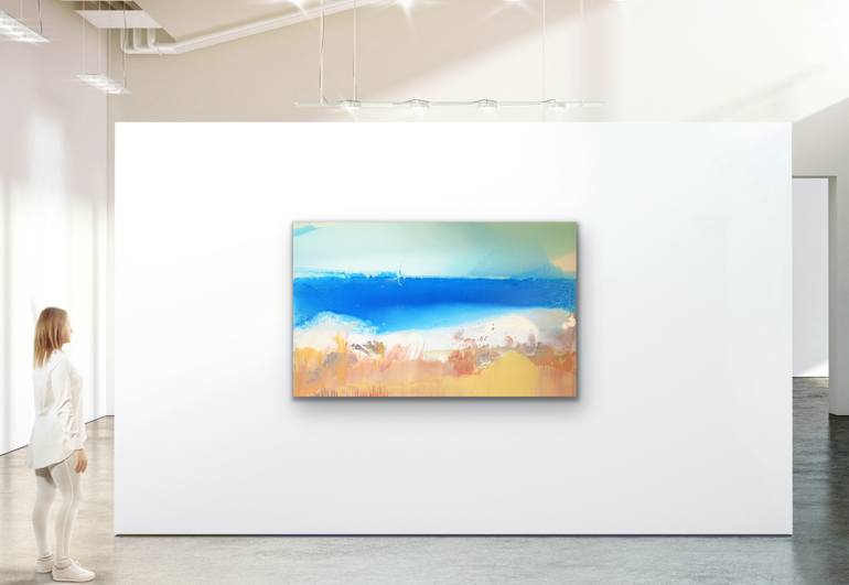 Original Abstract Expressionism Seascape Painting by Donna Brewins-Cook