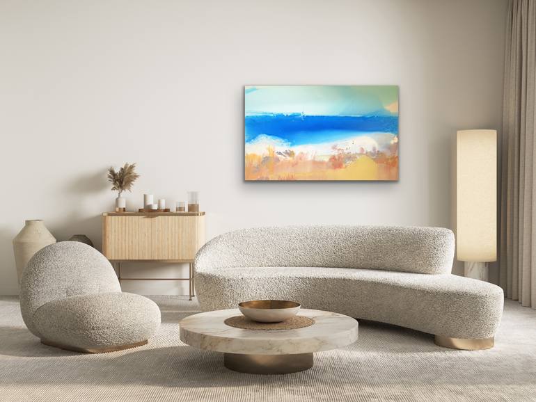 Original Abstract Expressionism Seascape Painting by Donna Brewins-Cook