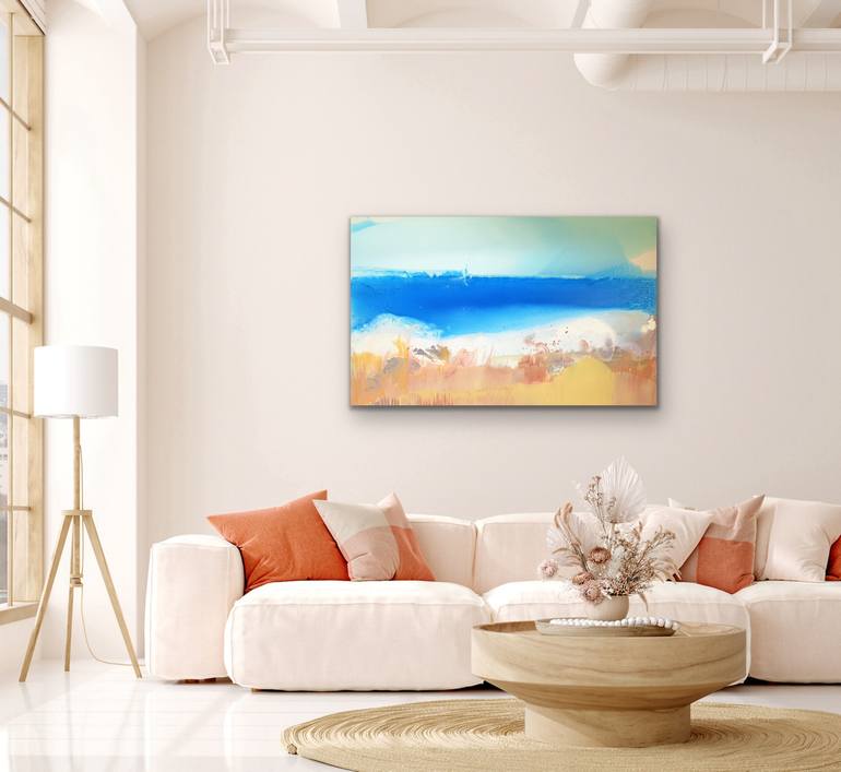 Original Abstract Expressionism Seascape Painting by Donna Brewins-Cook