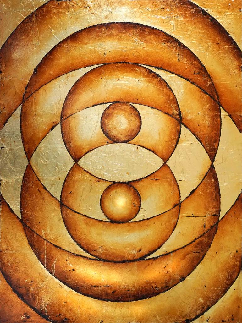 Original Art Deco Abstract Painting by Kyle  Szpyrka