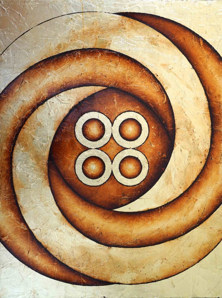 Original Art Deco Abstract Painting by Kyle  Szpyrka