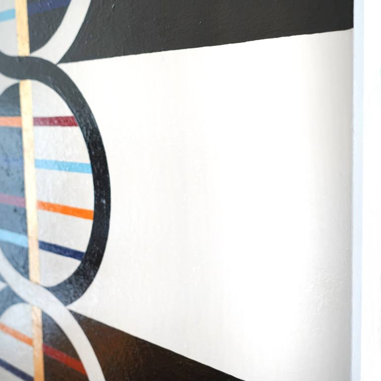 Original Abstract Geometric Painting by Kyle  Szpyrka