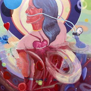 Saatchi Art Artist Tom McIntire; Paintings, “Porpoise Purpose Pearl Pill Repeat” #art