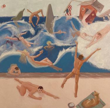 Original Expressionism Beach Paintings by Tom McIntire