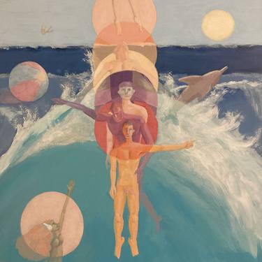 Print of Surrealism Beach Paintings by Tom McIntire