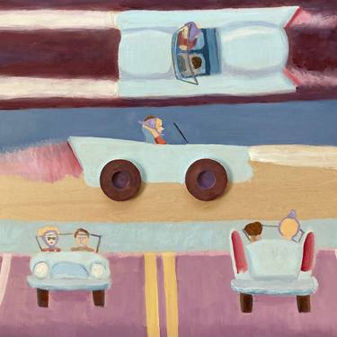 Print of Surrealism Automobile Paintings by Tom McIntire