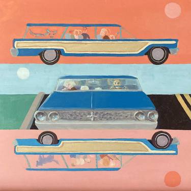 Print of Surrealism Automobile Paintings by Tom McIntire