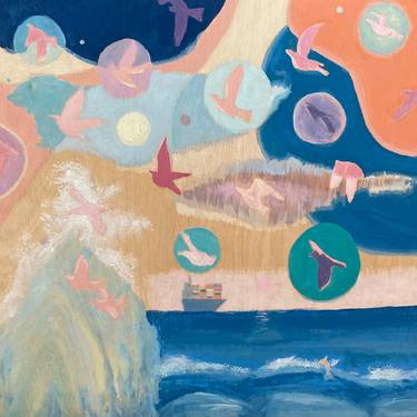 Original Surrealism Seascape Paintings by Tom McIntire