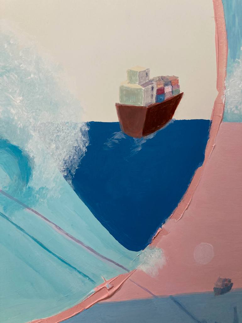 Original Surrealism Seascape Painting by Tom Mcintire