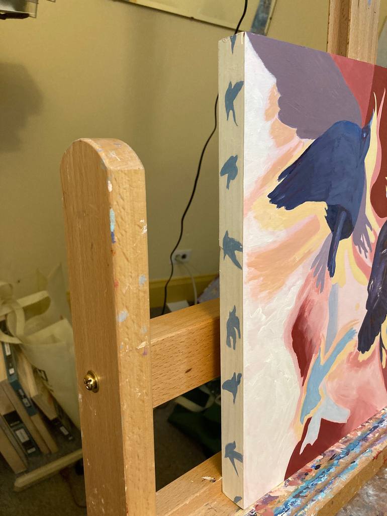 Original Surrealism Animal Painting by Tom Mcintire