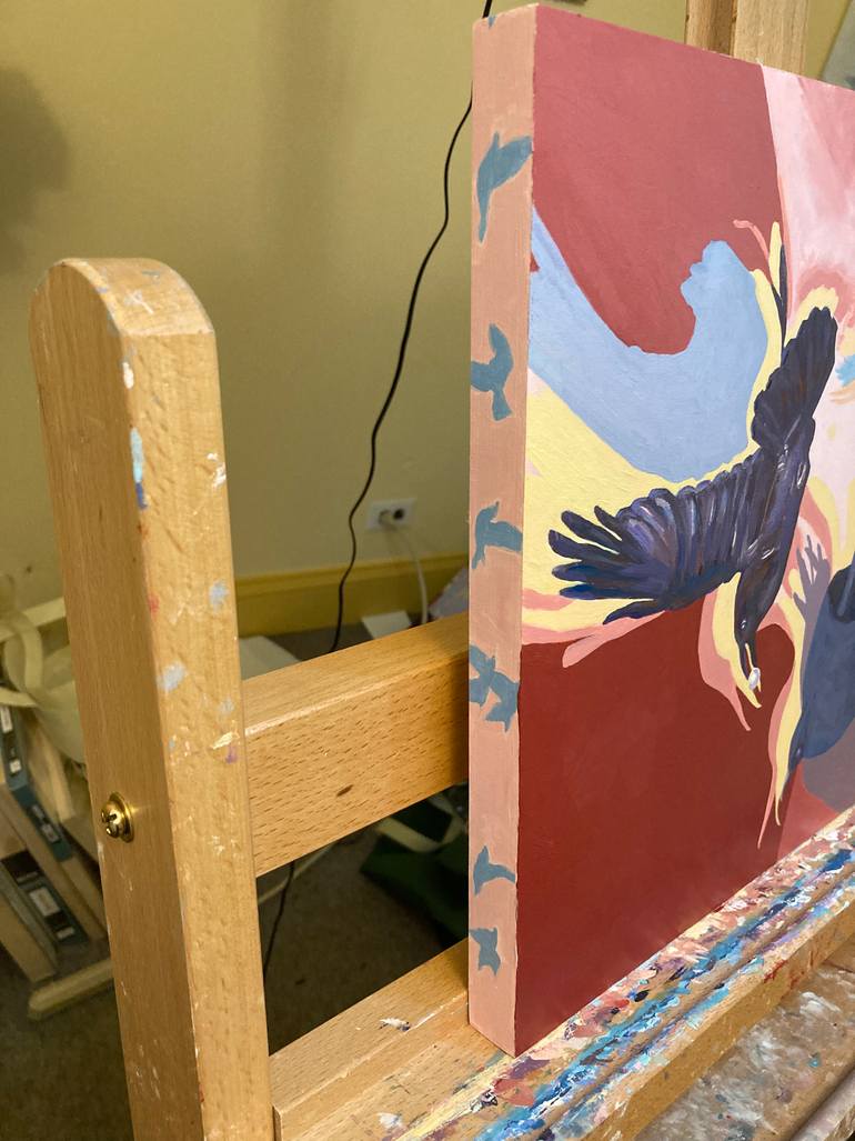 Original Surrealism Animal Painting by Tom Mcintire