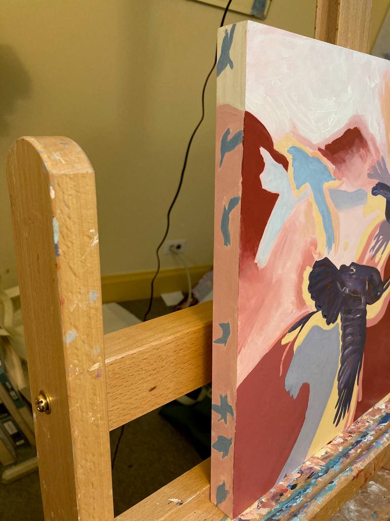 Original Surrealism Animal Painting by Tom Mcintire