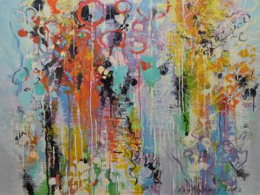 Original Abstract Expressionism Abstract Paintings by Paul Chang