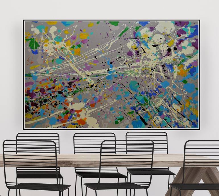 Original Abstract Expressionism Abstract Painting by Paul Chang