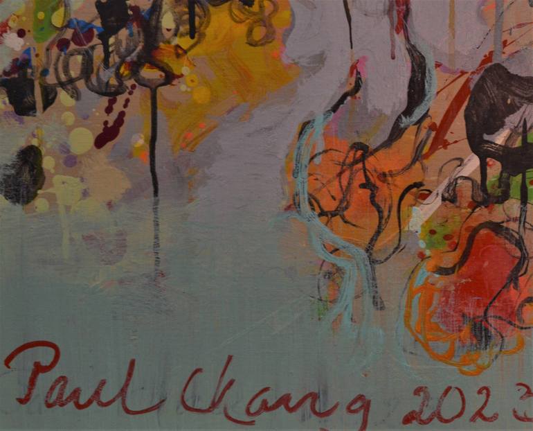 Original Abstract Expressionism Abstract Painting by Paul Chang