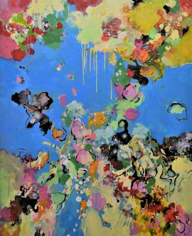 Original Abstract Expressionism Abstract Paintings by Paul Chang