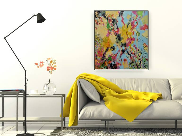 Original Abstract Expressionism Abstract Painting by Paul Chang