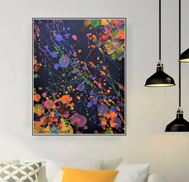 Original Abstract Expressionism Abstract Painting by Paul Chang