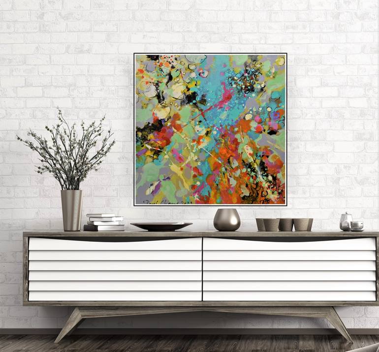 Original Abstract Expressionism Abstract Painting by Paul Chang