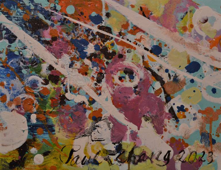 Original Abstract Expressionism Abstract Painting by Paul Chang