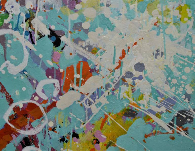 Original Abstract Expressionism Abstract Painting by Paul Chang