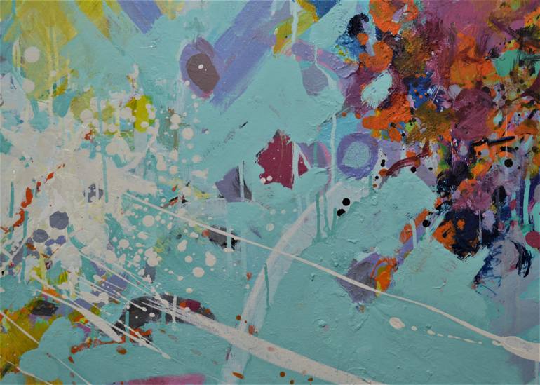 Original Abstract Expressionism Abstract Painting by Paul Chang