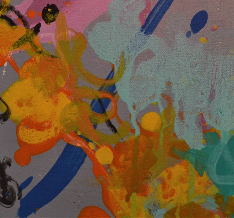 Original Abstract Expressionism Abstract Painting by Paul Chang