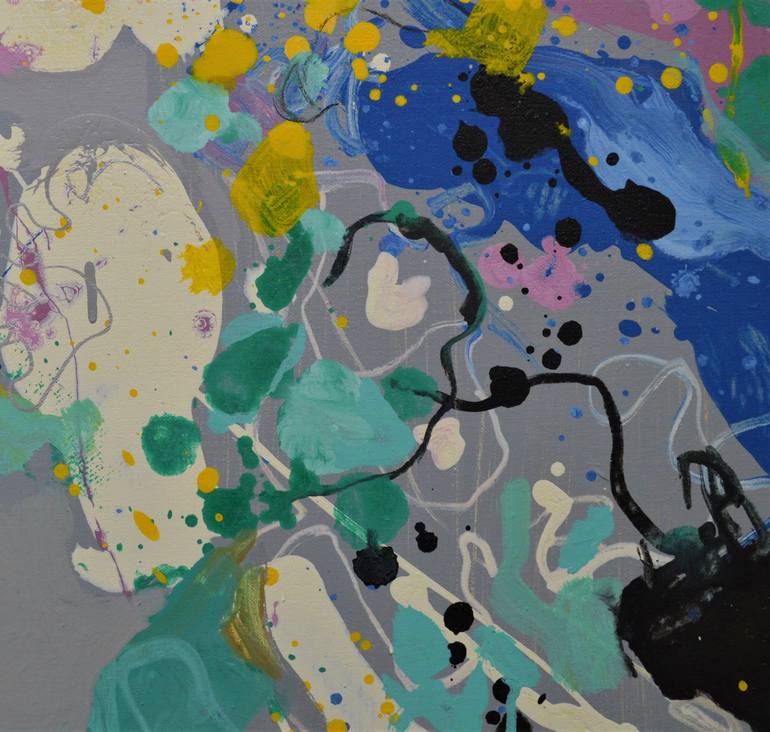 Original Abstract Expressionism Abstract Painting by Paul Chang