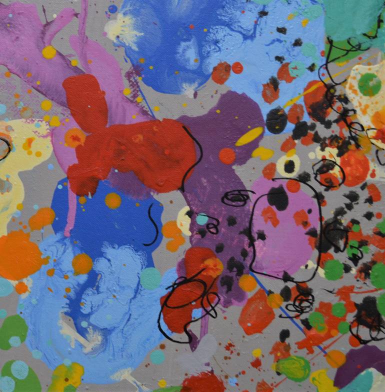 Original Abstract Expressionism Abstract Painting by Paul Chang