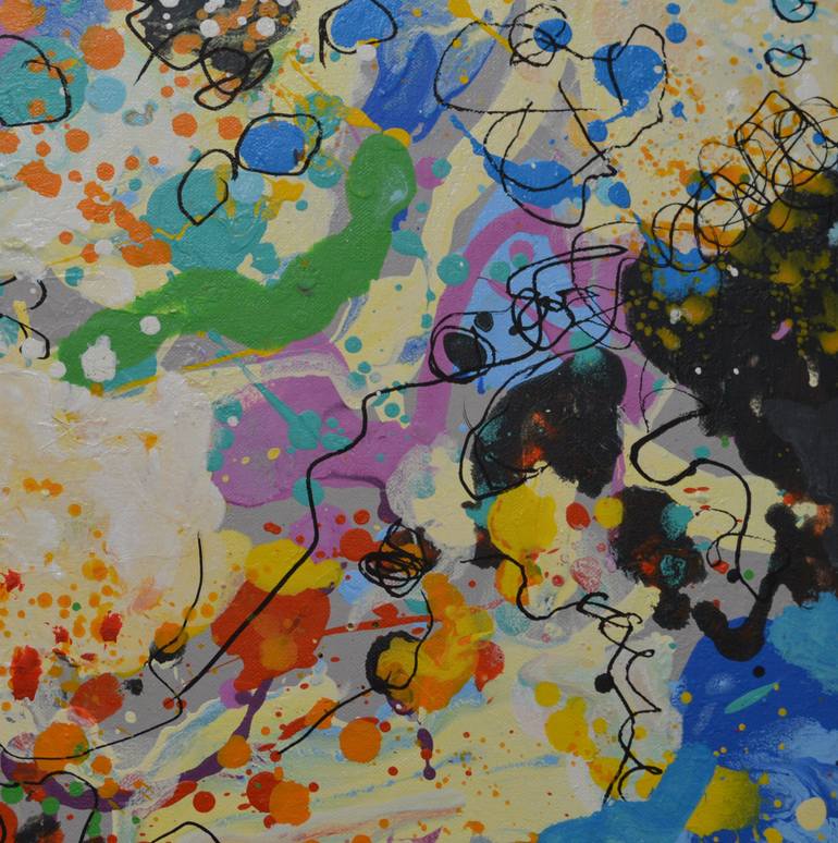 Original Abstract Expressionism Abstract Painting by Paul Chang