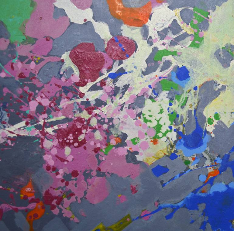Original Abstract Expressionism Abstract Painting by Paul Chang