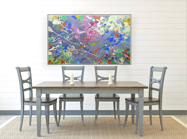 Original Abstract Expressionism Abstract Painting by Paul Chang