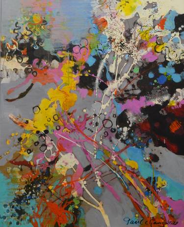 Original Abstract Expressionism Abstract Paintings by Paul Chang