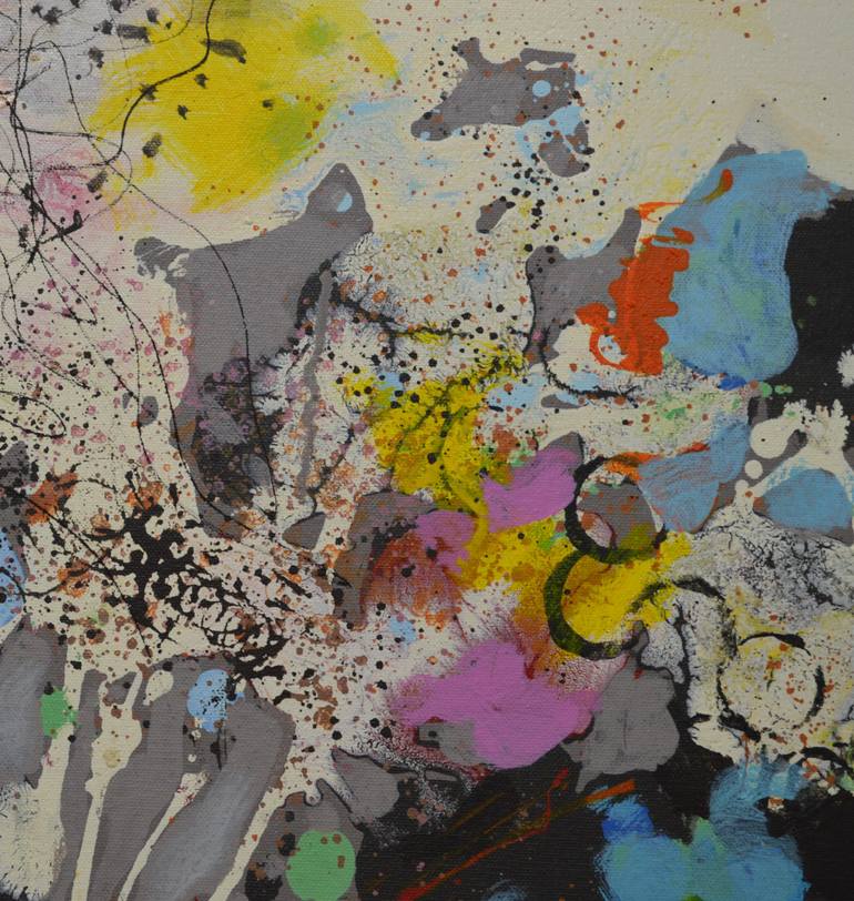 Original Abstract Expressionism Abstract Painting by Paul Chang