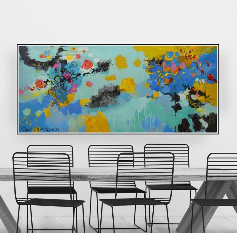 Original Abstract Painting by Paul Chang