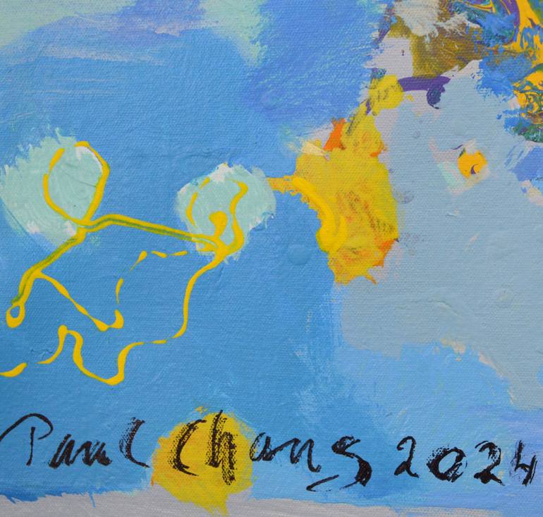 Original Abstract Expressionism Abstract Painting by Paul Chang