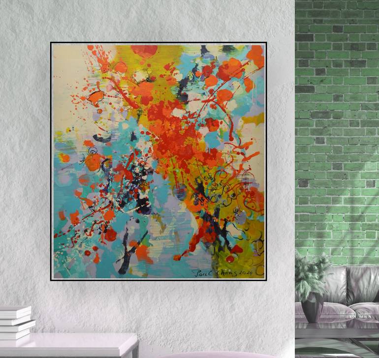 Original Abstract Painting by Paul Chang