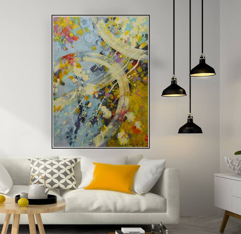 Original Abstract Expressionism Abstract Painting by Paul Chang