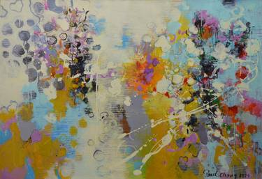 Original Abstract Expressionism Abstract Paintings by Paul Chang