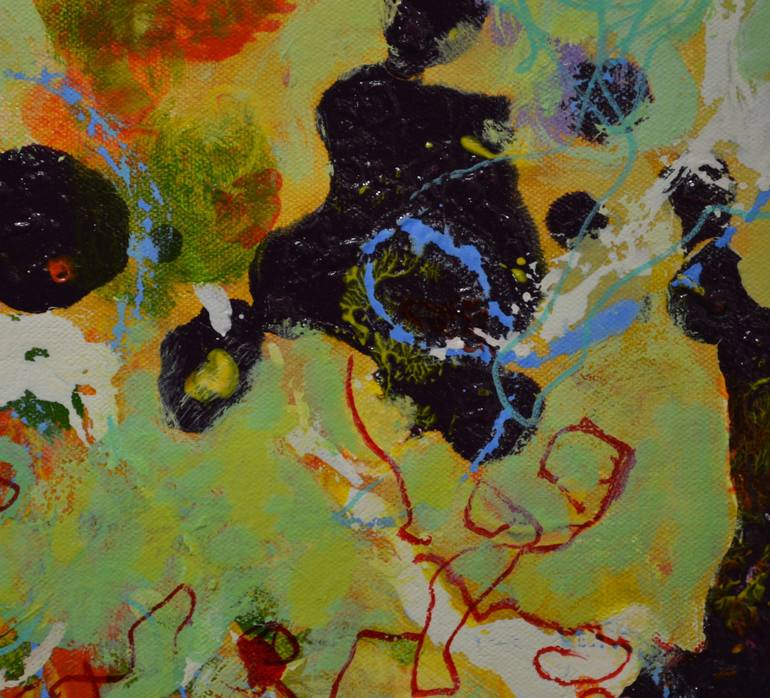 Original Abstract Expressionism Abstract Painting by Paul Chang