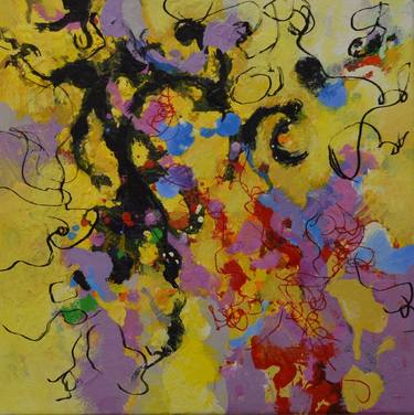 Original Abstract Expressionism Abstract Painting by Paul Chang