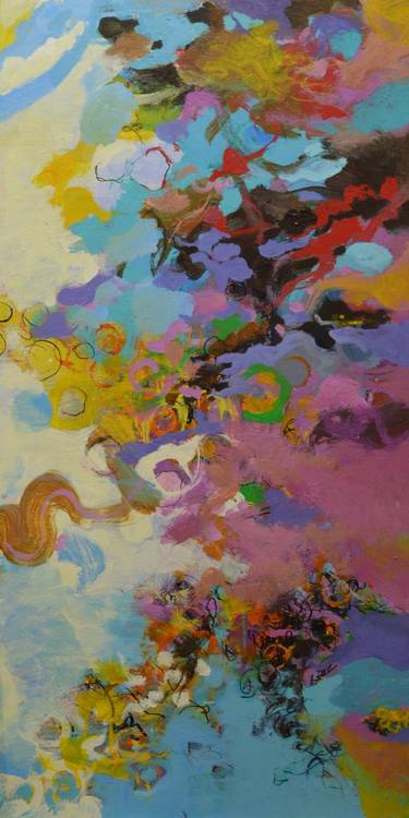 Original Abstract Expressionism Abstract Painting by Paul Chang